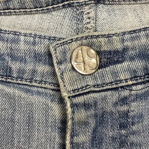 AG Adriano Goldschmied The Stevie Ankle Slim Straight Light Blue Wash Jeans 28R - Picture 10 of 11